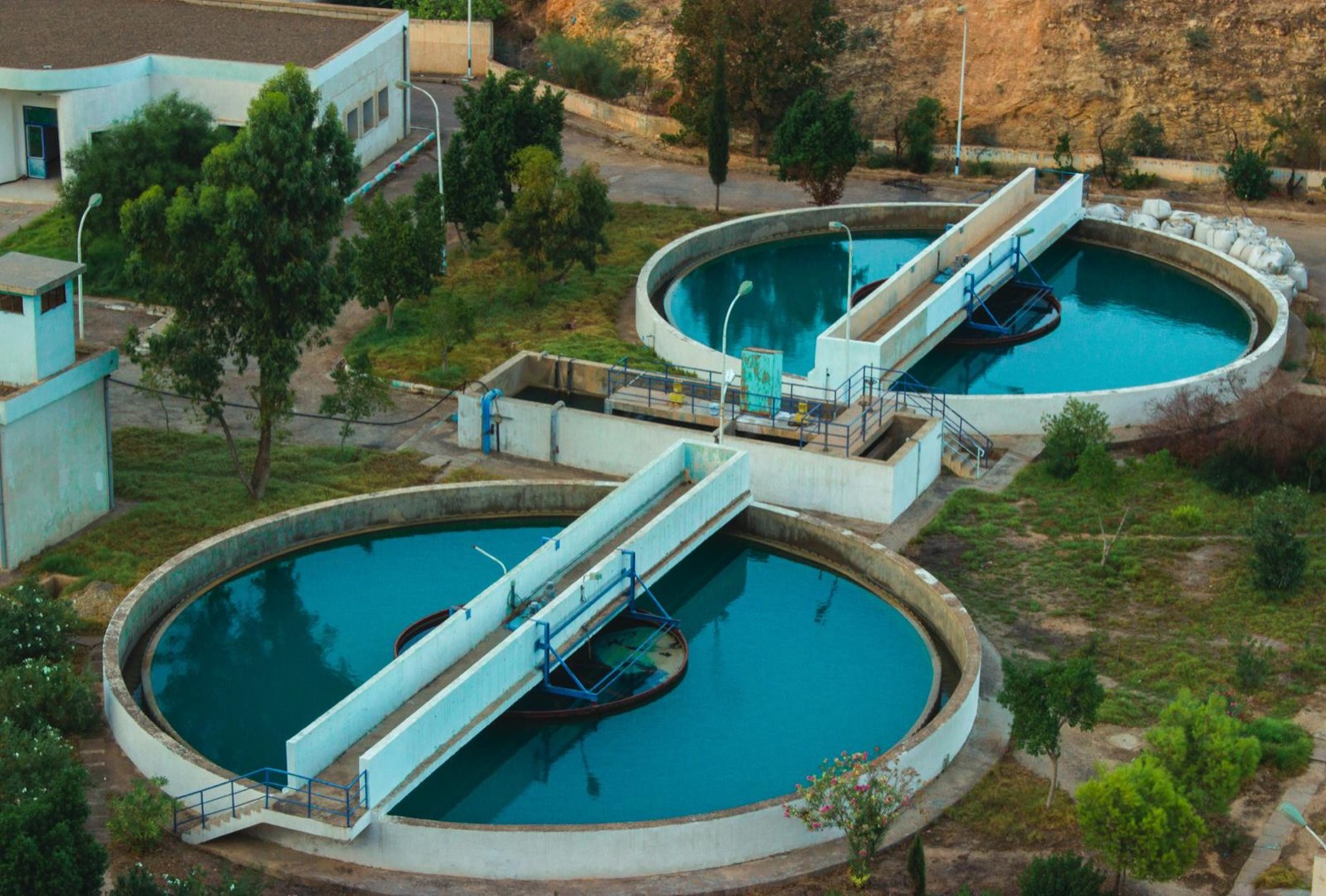 Sewage treatment works