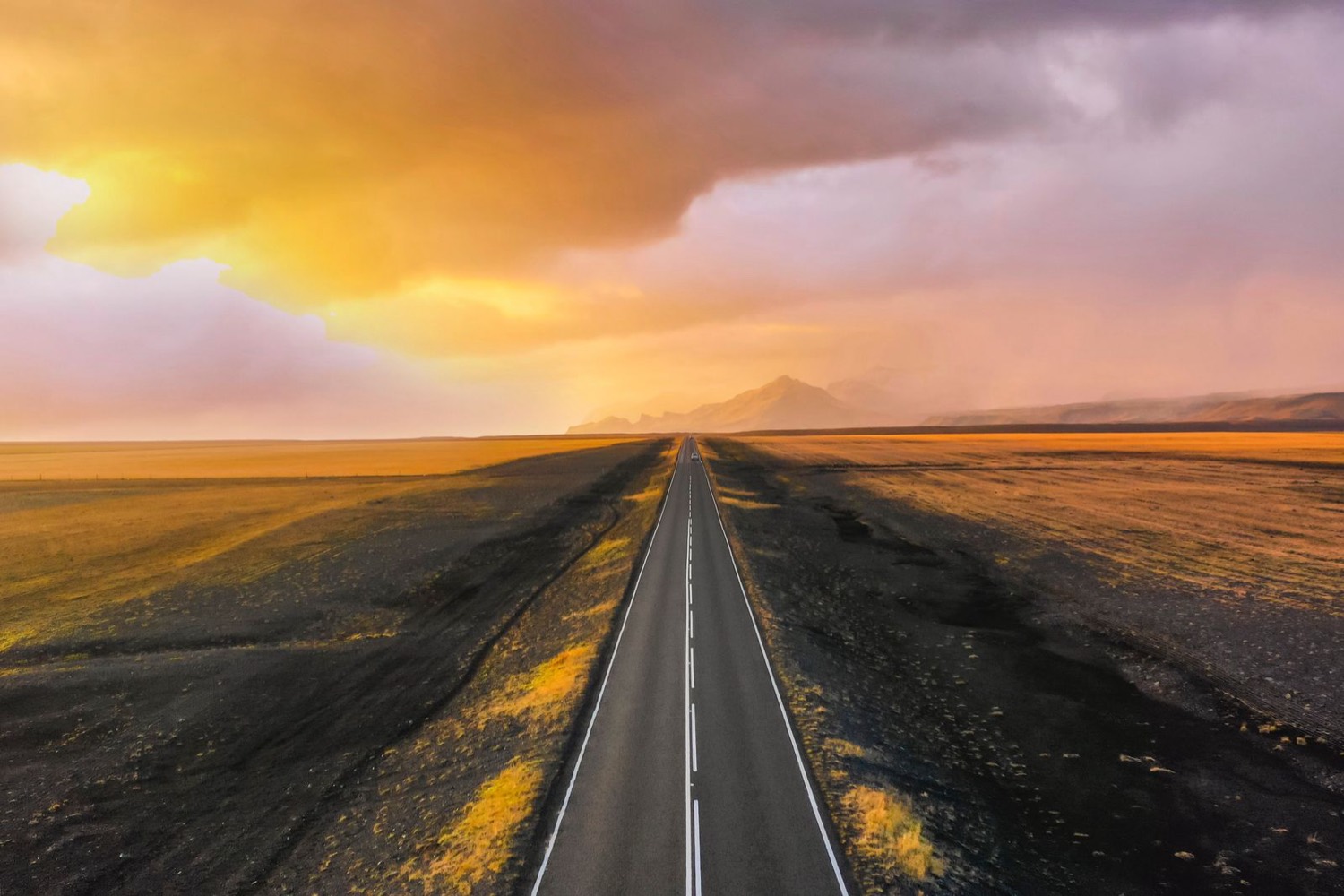 New dual carriageway stretching through open landscape